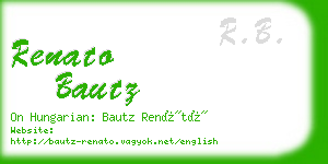 renato bautz business card